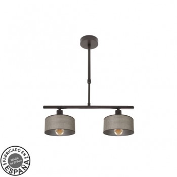 Distribuidor - Lâmpadas Diversas | Lâmpadas Modernas | LAMPARA GILDA 2XE14 MARRON REGX43X14 CM Ref: 190352002